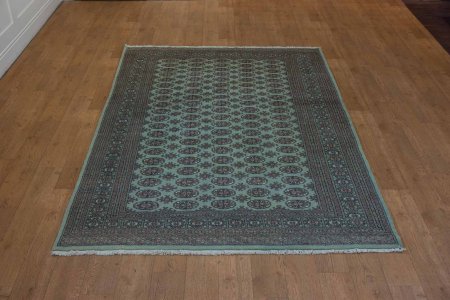 Hand-Knotted Bokhara Rug From Pakistan