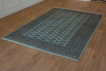 Hand-Knotted Bokhara Rug From Pakistan