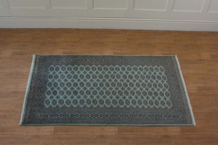 Hand-Knotted Bokhara Rug From Pakistan