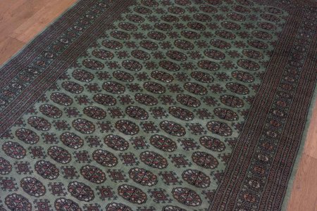 Hand-Knotted Bokhara Rug From Pakistan