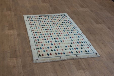 Hand-Knotted Gabbeh Rug From Iran (Persian)