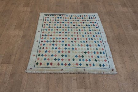 Hand-Knotted Gabbeh Rug From Iran (Persian)