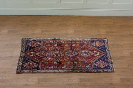 Hand-Knotted Qashgai Rug From Iran (Persian)