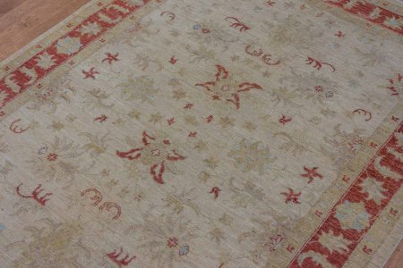 Hand-Knotted Sultanabad Rug From Afghanistan