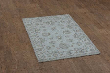Hand-Knotted Ziegler Rug From Afghanistan
