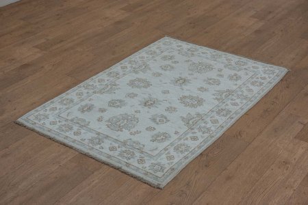 Hand-Knotted Ziegler Rug From Afghanistan