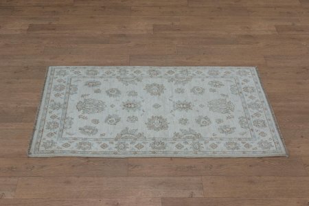 Hand-Knotted Ziegler Rug From Afghanistan