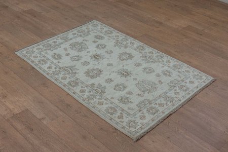 Hand-Knotted Ziegler Rug From Afghanistan