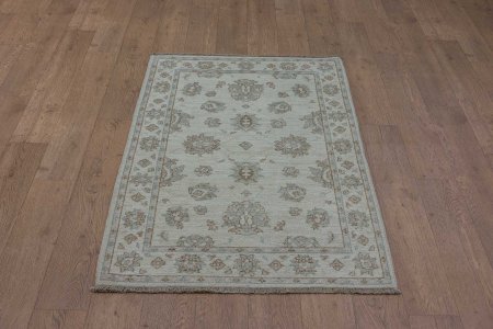 Hand-Knotted Ziegler Rug From Afghanistan