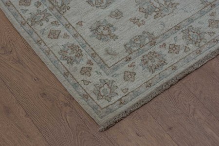 Hand-Knotted Ziegler Rug From Afghanistan