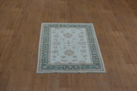Hand-Knotted Ziegler Rug From Afghanistan