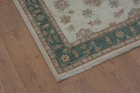 Hand-Knotted Ziegler Rug From Afghanistan