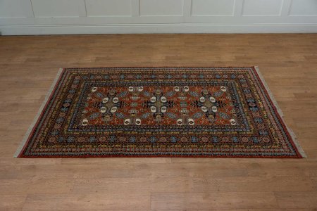 Hand-Knotted Kazak Rug From Afghanistan