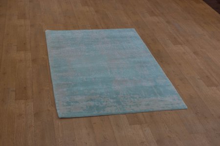 Hand-Knotted Tinchuli Rug From Nepal