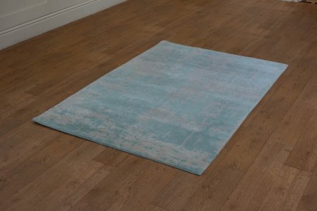 Hand-Knotted Tinchuli Rug From Nepal