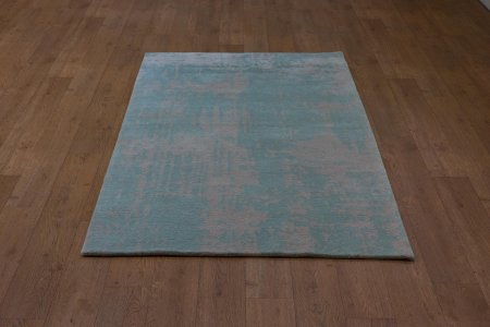 Hand-Knotted Tinchuli Rug From Nepal