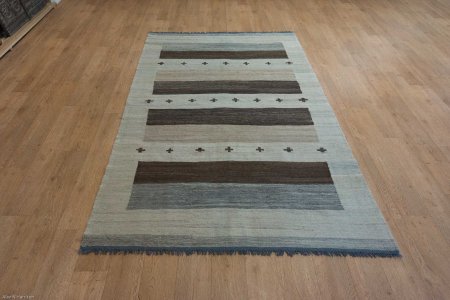 Hand-Woven Mazar Kilim From Afghanistan