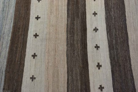 Hand-Woven Mazar Kilim From Afghanistan