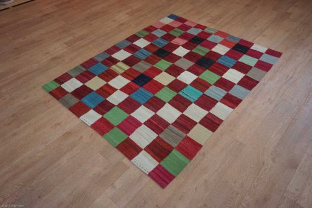 Hand-Knotted Mazar Kilim From Afghanistan