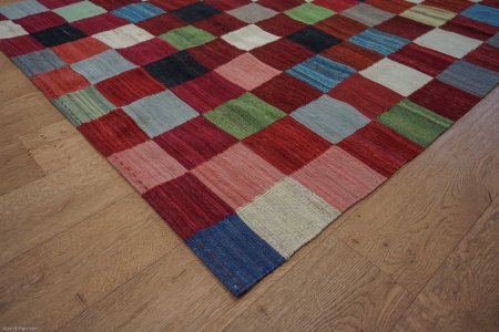 Hand-Knotted Mazar Kilim From Afghanistan