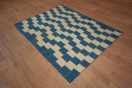 Hand-Knotted Mazar Kilim From Afghanistan