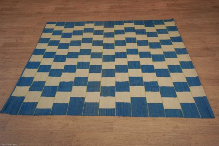Hand-Knotted Mazar Kilim From Afghanistan