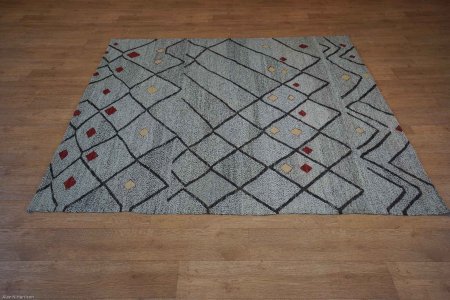 Hand-Knotted Mazar Kilim From Afghanistan