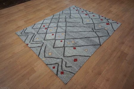 Hand-Knotted Mazar Kilim From Afghanistan