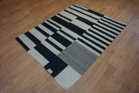 Hand-Knotted Mazar Kilim From Afghanistan