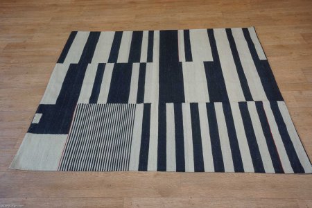 Hand-Knotted Mazar Kilim From Afghanistan