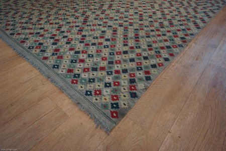 Hand-Knotted Mazar Kilim From Afghanistan