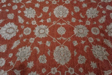 Hand-Knotted Ziegler Rug From Afghanistan