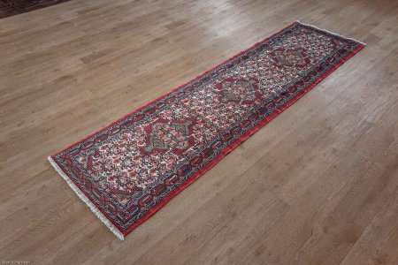 Hand-Knotted Tajabad Runner From Iran (Persian)