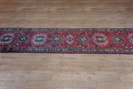 Hand-Knotted Karadjar Runner From Iran (Persian)
