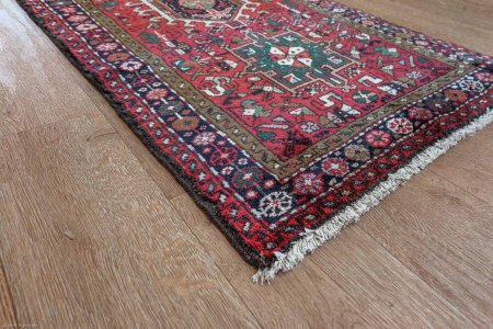 Hand-Knotted Karadjar Runner From Iran (Persian)