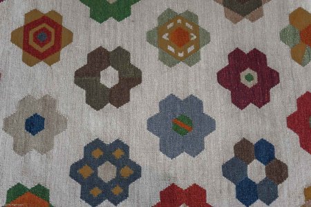 Hand-Woven Ankara Kilim From India