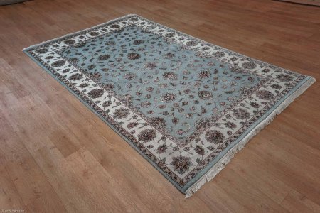 Hand-Knotted Royal Taj Rug From India