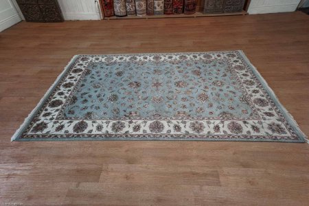 Hand-Knotted Royal Taj Rug From India