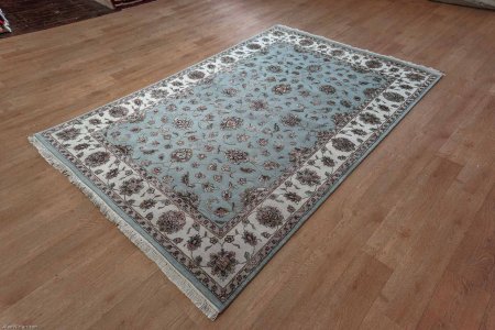 Hand-Knotted Royal Taj Rug From India