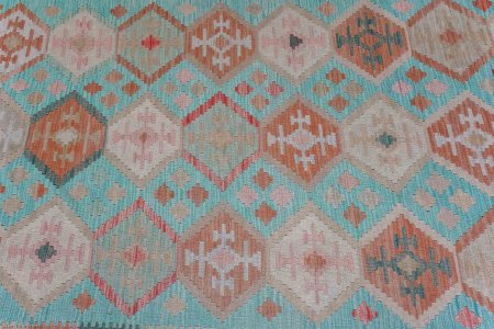 Hand-Woven Mazar Kilim From Afghanistan