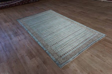 Hand-Knotted Indo Ziegler Rug From India