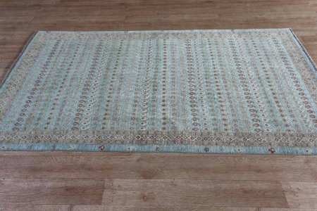 Hand-Knotted Indo Ziegler Rug From India