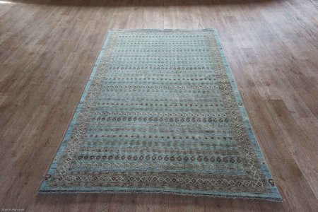 Hand-Knotted Indo Ziegler Rug From India