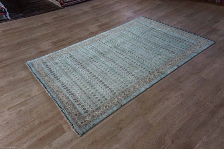 Hand-Knotted Indo Ziegler Rug From India