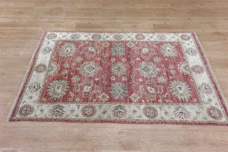 Hand-Knotted Indo Ziegler Rug From India