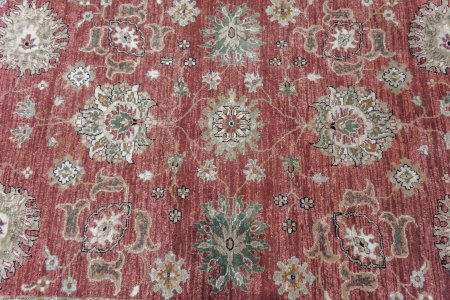 Hand-Knotted Indo Ziegler Rug From India