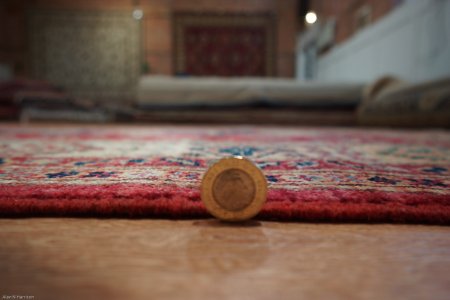 Hand-Knotted Kazak Rug From Afghanistan