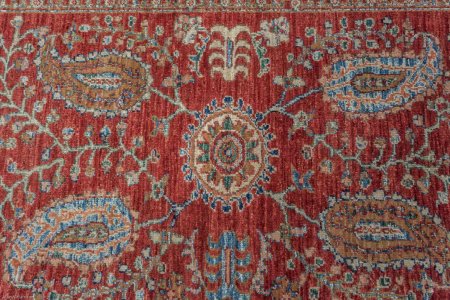 Hand-Knotted Kashgari Rug From Afghanistan