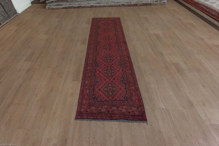 Hand-Knotted Khan Mahomadi Runner From Afghanistan