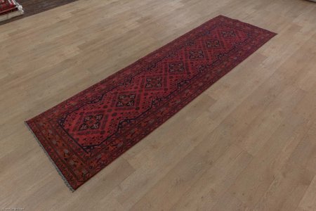 Hand-Knotted Khan Mahomadi Runner From Afghanistan